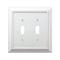 Amerelle Amerelle Savannah White 2 gang Wood Toggle Wall Plate 1 pk 4040TTDW - alternate 1